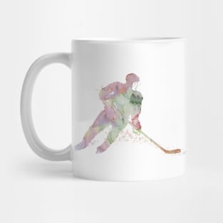 Girl Ice Hockey Player Watercolor Sport Decor Gift Mug